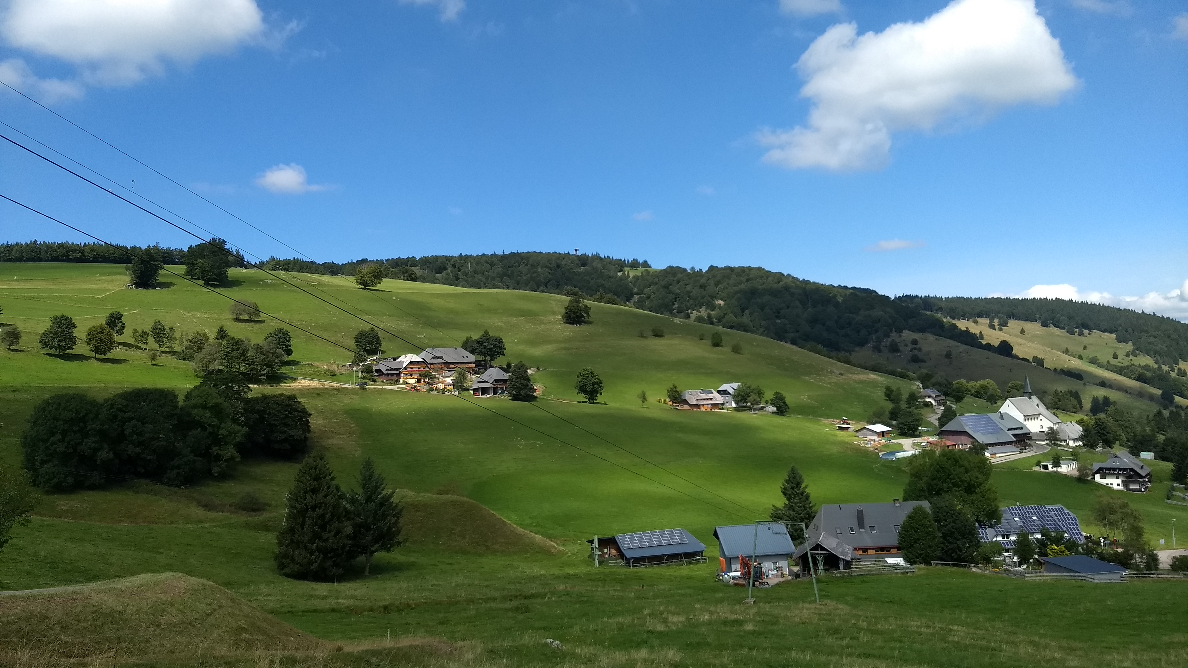 View of Hofgrund from the road up to Schauinsland, after getting off the bus.